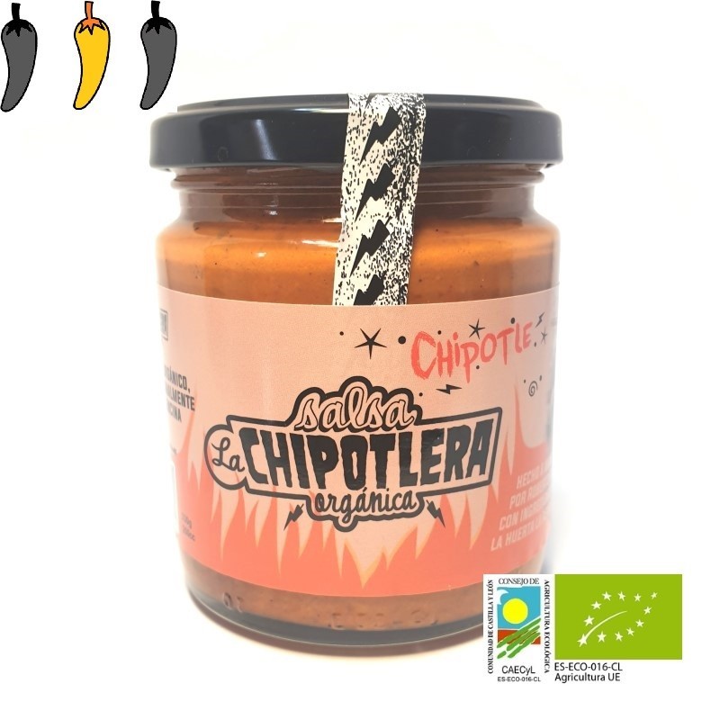 Salsa ecológica picor suave de Chipotles ahumados La Chipotlera.